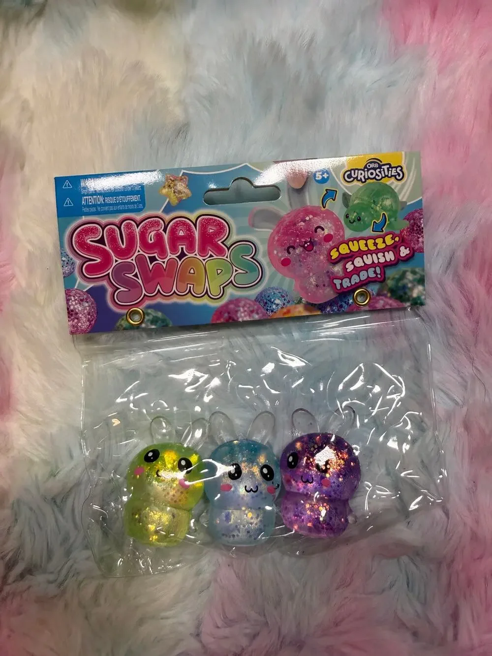 NWT ORB Curiosities Sugar Swaps 3 Pack Squishy Fidget Toys